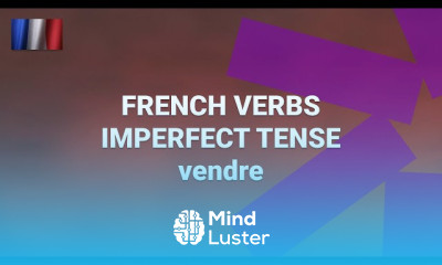 Imperfect tense formed in french