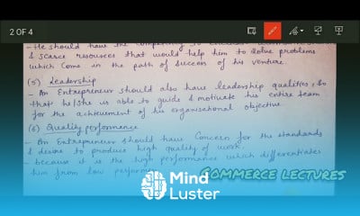 उद्यमशीलता संबंधी योग्यताएं