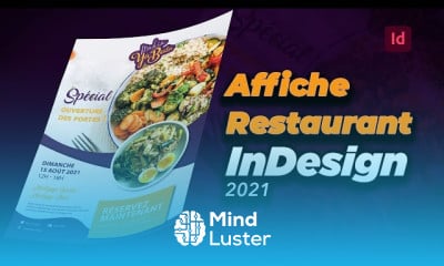 créer une affiche de restaurant dans indesign