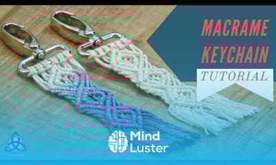 Making macrame keychain dIY