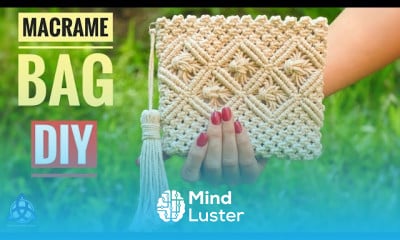 Making macrame bag
