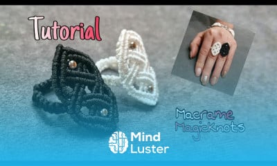 Making DIY macrame rings