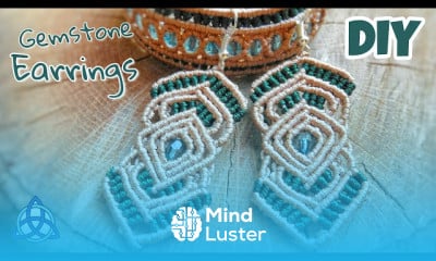 Making dIY macrame earrings