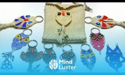 Making macrame owl Keychain dIY