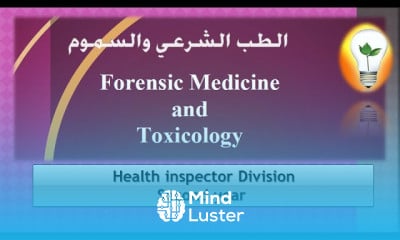 Forensic medicine and toxicology