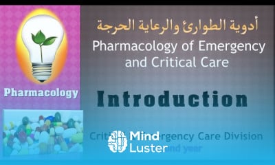 Pharmacology of emergency and critical