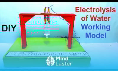 Making electrolysis of water working model