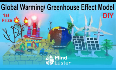 Global warming and greenhouse effect mode