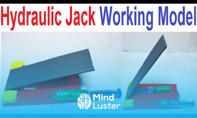 Hydraulic jack working model