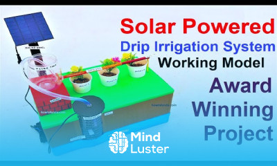 solar powered drip irrigation system model
