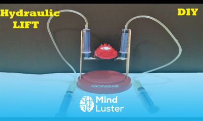 Making hydraulic car lift working model