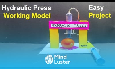 Hydraulic power press working model