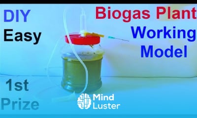 biogas plant working model 3d