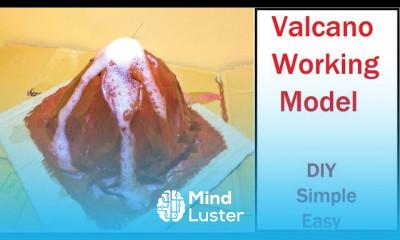 Volcano eruption working model making