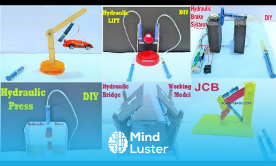Making hydraulic car lift working model