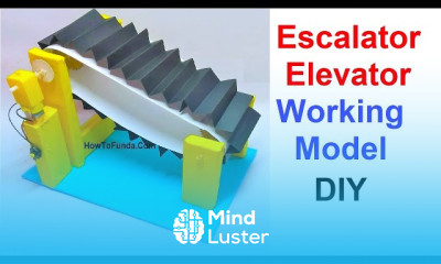 Making escalator elevator working model