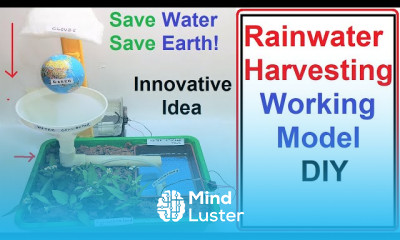 Making Rainwater harvesting working model