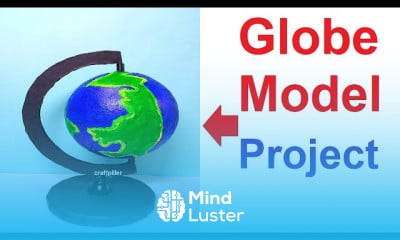 Making 3d earth globe model
