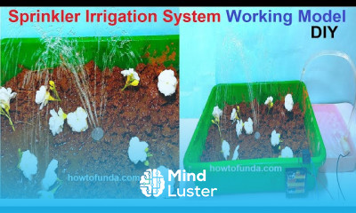 Making sprinkler irrigation system model