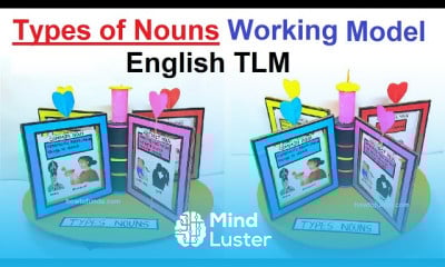 Types of nouns working model 3d english
