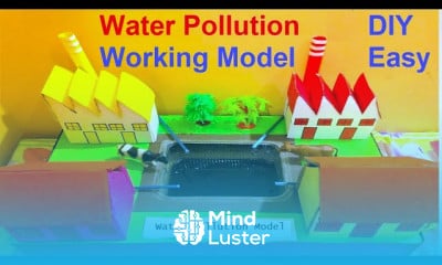 Water pollution working model making