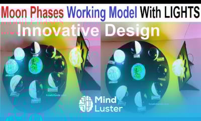Making moon phases working model 3d