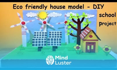 House model making using cardboard