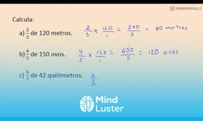Calcular Parte de uma quantidade