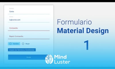 Hacer un formulario estilo material design