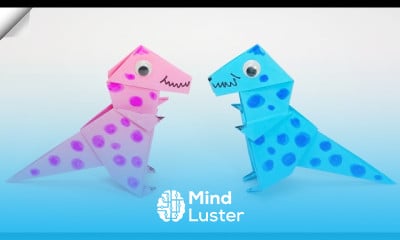 making dinosaur Paper dinosaur