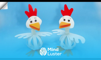 Making a paper chick easter