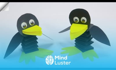 Making origami paper crow