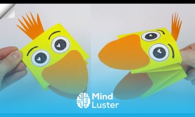 Making origami Paper puppets