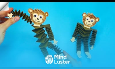 Making origami Paper monkey