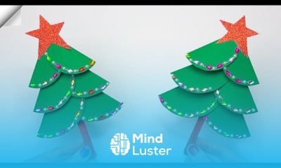 Making christmas tree paper