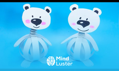 Making origami paper bear