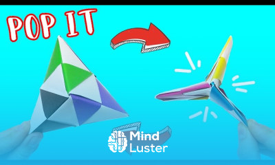 Making origami diy fidget toys