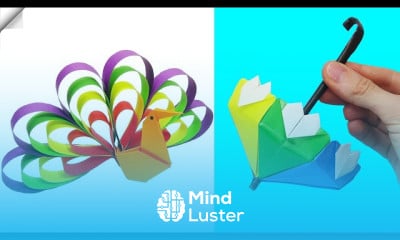 Making origami diy christmas cards