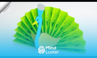 Making origami Paper toy Peacock