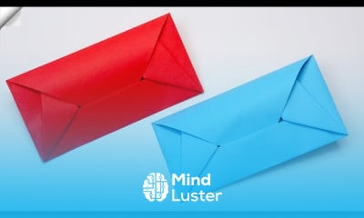 Making envelope origami paper