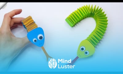 Making origami Paper Snake