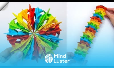 Making origami paper kaleidoscope