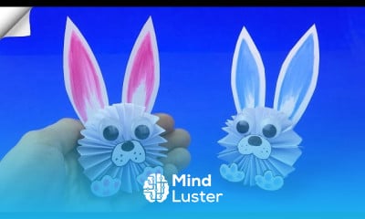 Making origami rabbit Paper