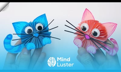 Making origami cat Paper