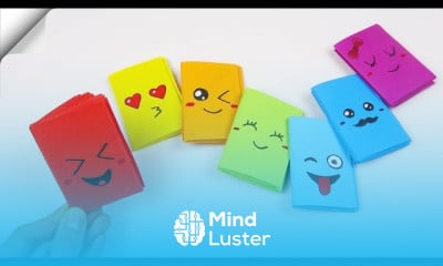 Making paper crafts for school