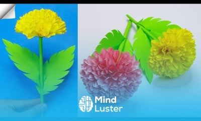 Making Paper flowers for kids