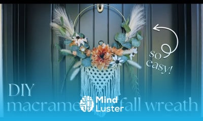 Boho macrame chandelier