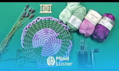 Macrame weave coasters design