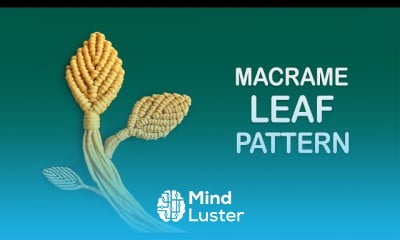 Macrame earrings design