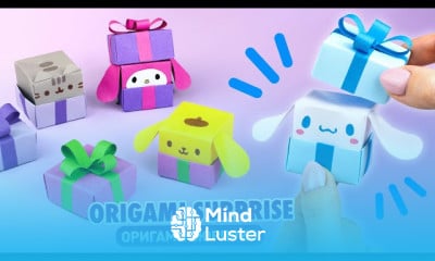 DIY origami pusheen cat